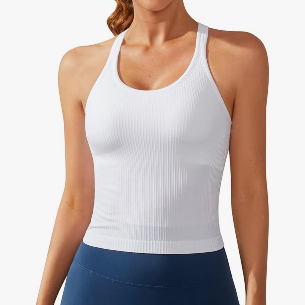 White Ribbed Racerback Tank Top - Women Intimates & Sleepwear